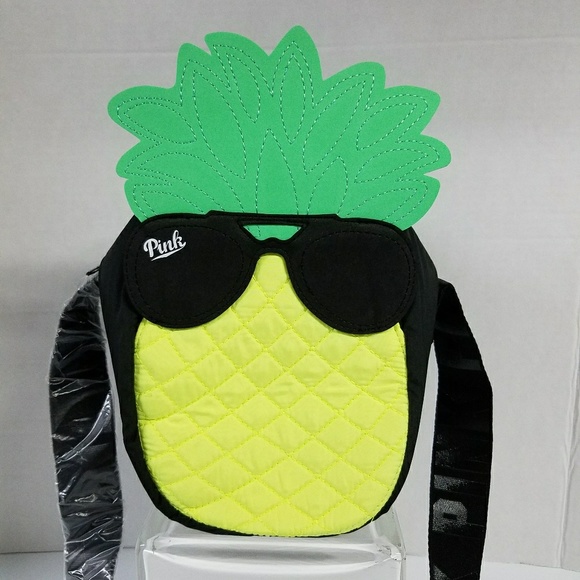 Pink Victoria's Secret Pineapple Cooler/Lunch Bag - Picture 2 of 7